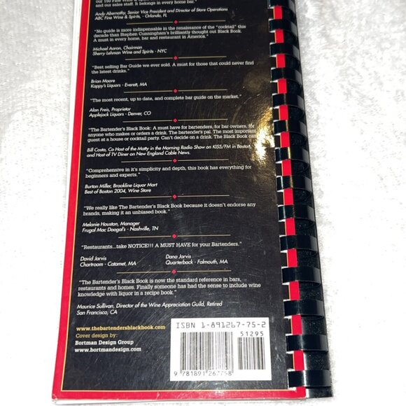 The Bartenders Black Book 7th Edition GREAT CONDITION - Picture 3 of 8